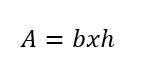 ecuación para calcular el area de un rectangulo