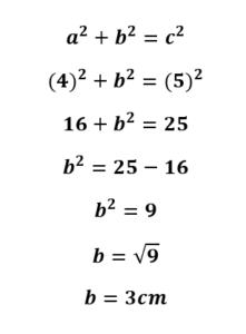 ecuacion de pitagoras para calcular el area de un rectangulo
