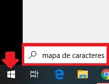 Botón de inicio en Windows 10