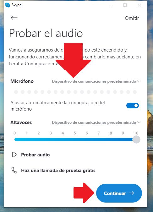 configurar audio y video en skype 