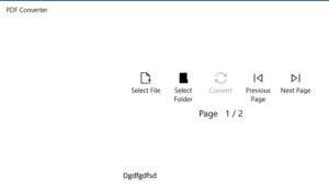 Opción “Select Folder” del PDF Converter.