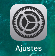 App de Ajustes del iPhone.